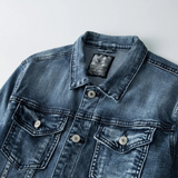 Veste Homme en Denim Boutonnée