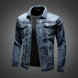 Veste Homme en Denim Boutonnée