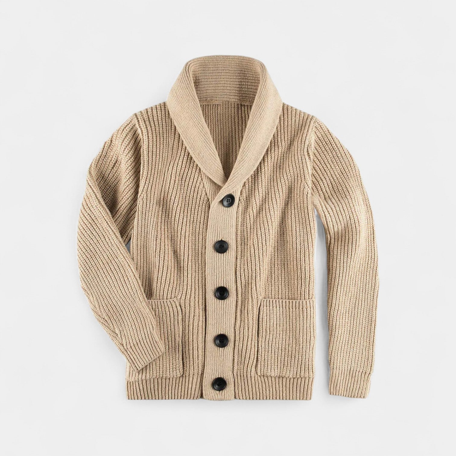 Gilet en laine pour homme à col montant et boutons – élégant, chaud, idéal pour le quotidien