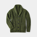 Gilet en laine pour homme à col montant et boutons – élégant, chaud, idéal pour le quotidien