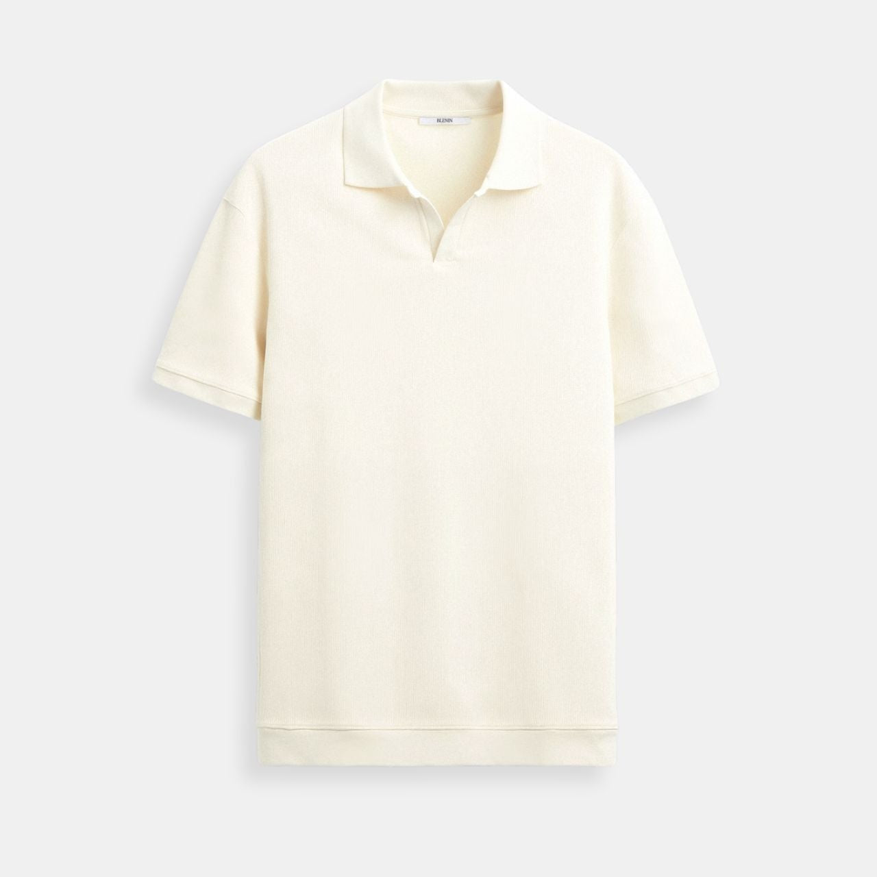 Polo Maille Fine à Col Ouvert
