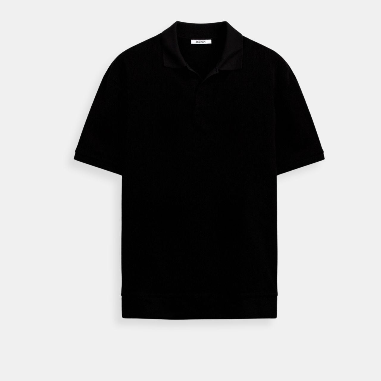 Polo Maille Fine à Col Ouvert