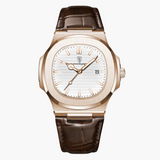 Montre chronographe homme 41 mm bracelet cuir