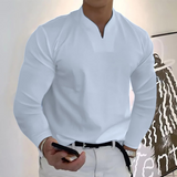 Chemise Homme Col Mao à Manches Longues