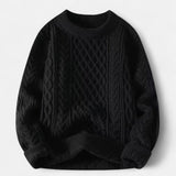 Pull En Laine Noir Homme