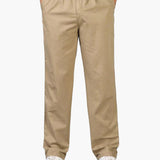 Pantalon Décontracté à Taille Élastique Coupe Droite