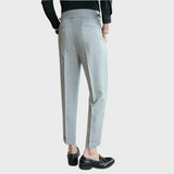 Pantalon Habillé à Double Boutonnage Latéral