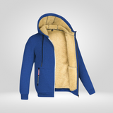 Veste à Capuche Doublée Effet Polaire