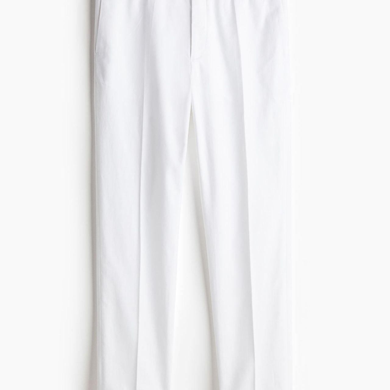 Pantalon Habillé Rayé Coupe Droite