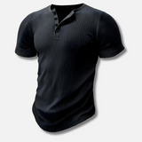Elite | T-shirt Henley Muscle Fit pour hommes