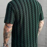 Chemise Homme à Rayures Verticales Texturées