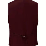 Costume trois pièces homme coupe slim avec gilet croisé