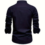 Chemise Ajustée à Col Officier