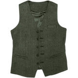 Costume trois pièces homme en tweed de laine