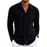 Chemise Texturée à Col Ouvert
