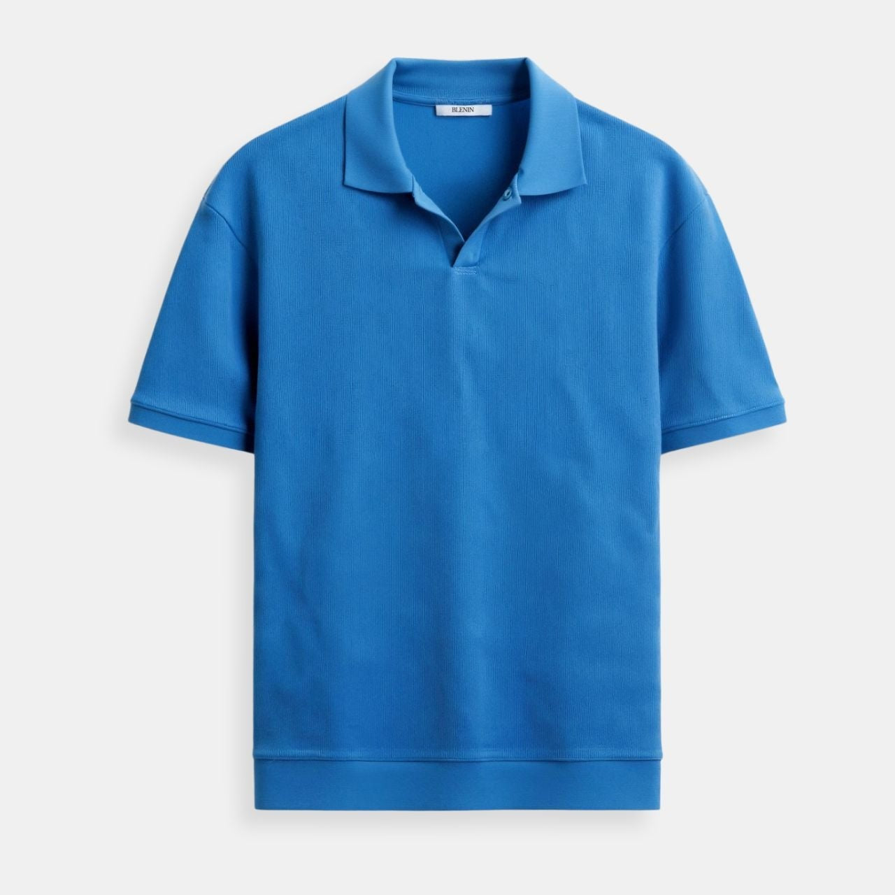 Polo Maille Fine à Col Ouvert