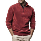 Pull Homme Col Montant Demi-Zip