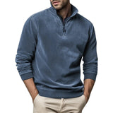 Pull Homme Col Montant Demi-Zip