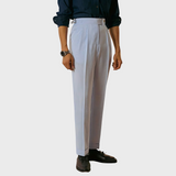 Pantalon Habillé Taille Haute à Pinces