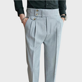 Pantalon Habillé à Double Boutonnage Latéral