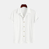 Chemise Ajourée à Col Revers