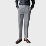 Pantalon Prince-de-Galles à Pinces Coupe Fuselée