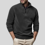 Pull Homme Col Montant Demi-Zip