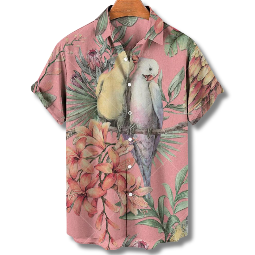 Chemise Florale à Manches Courtes