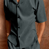 Ensemble Chemise et Short Homme en Lin