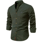Chemise Ajustée à Col Officier