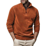 Pull Homme Col Montant Demi-Zip