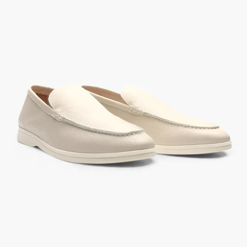 Mocassins Slip-On à Texture Grainée