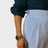 Pantalon Habillé Taille Haute à Pinces