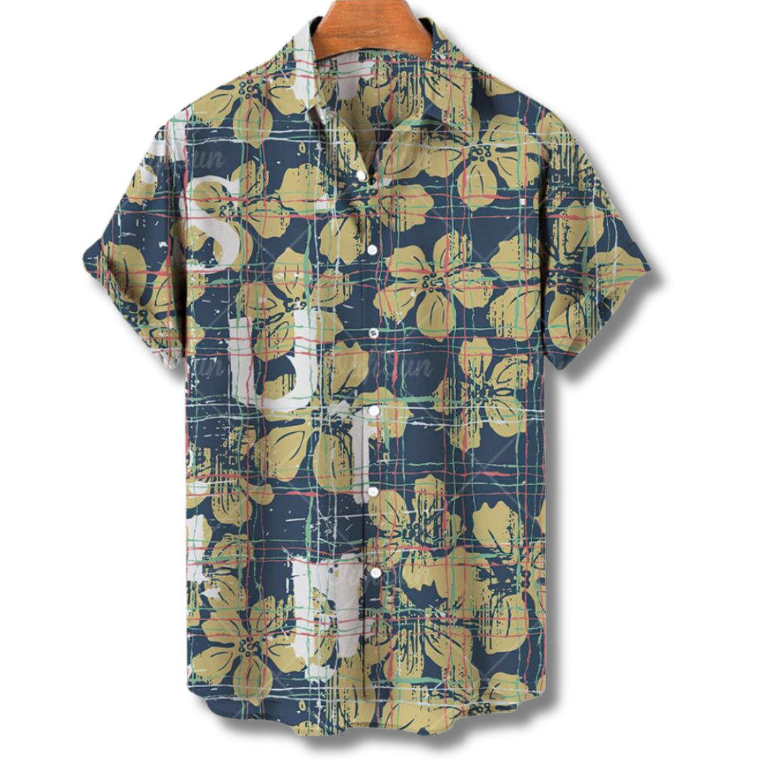 Chemise Florale à Manches Courtes