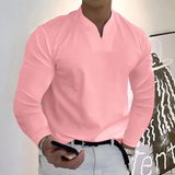 Chemise Homme Col Mao à Manches Longues