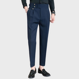 Pantalon Habillé à Double Boutonnage Latéral