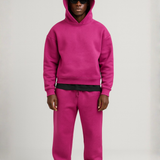 Ensemble homme sweat à capuche oversize et jogging fuselé