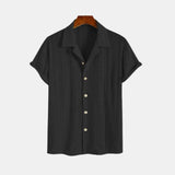 Chemise Ajourée à Col Revers