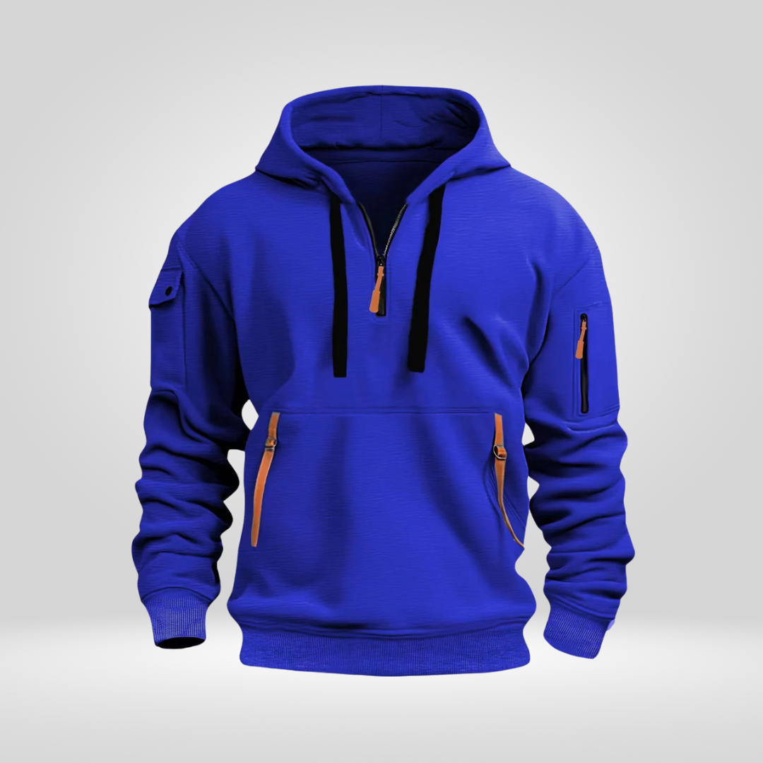 Sweat à Capuche Minimaliste à Cordon Contrasté