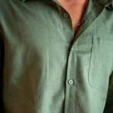 Chemise Texturée à Poche Poitrine