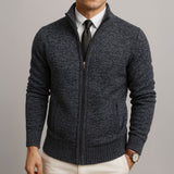 Gilet Homme en Maille Zippé