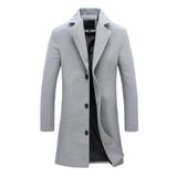 Manteau Homme Long à Revers Classiques