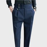 Pantalon Habillé à Double Boutonnage Latéral
