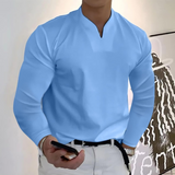 Chemise Homme Col Mao à Manches Longues