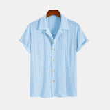 Chemise Ajourée à Col Revers