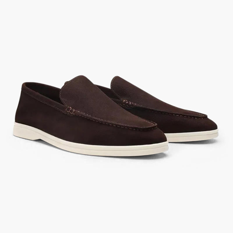 Mocassins Slip-On à Texture Grainée
