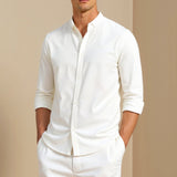 Chemise Minimaliste à Col Officier
