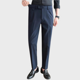 Pantalon Habillé à Pinces Coupe Fuselée