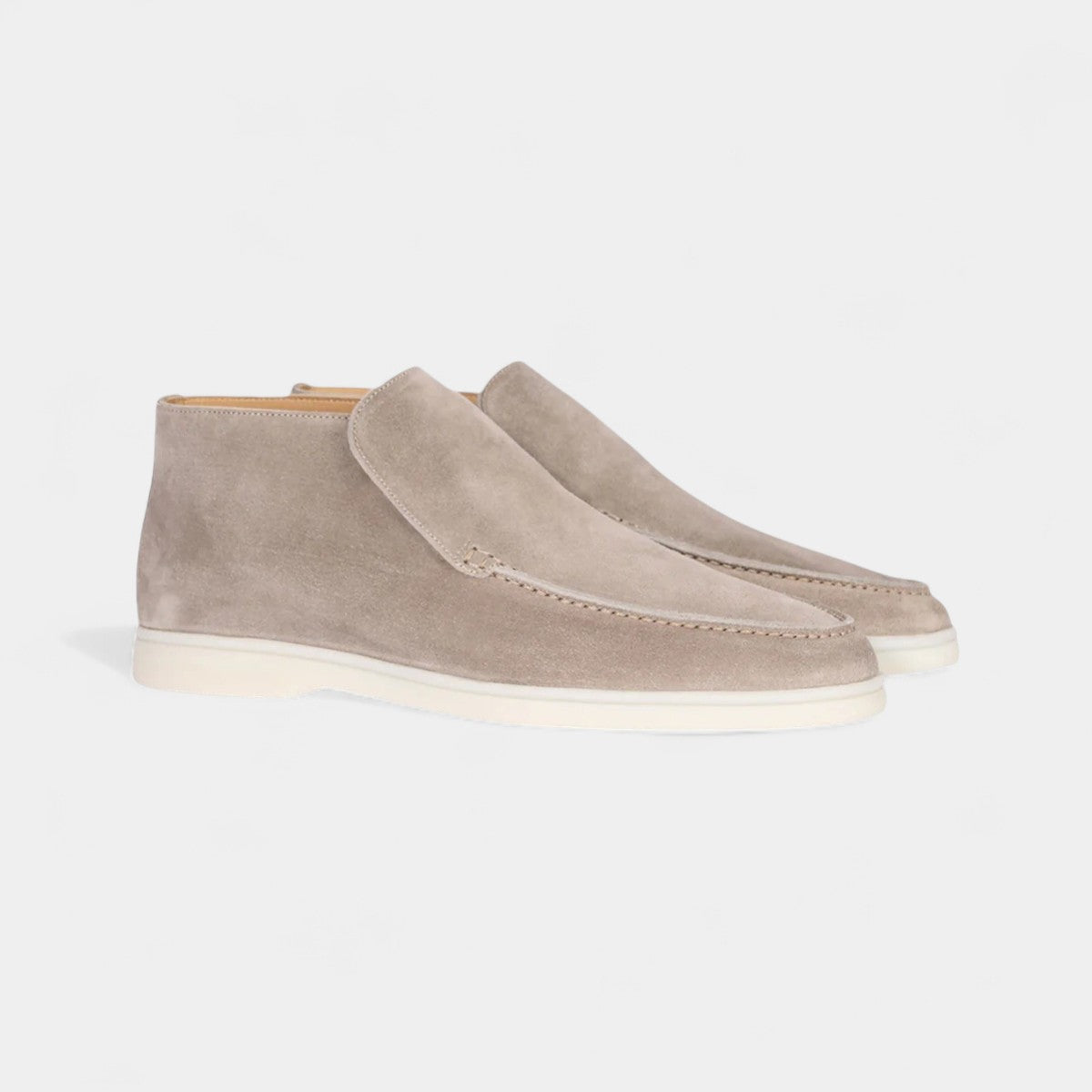 Mocassins homme en cuir suédé