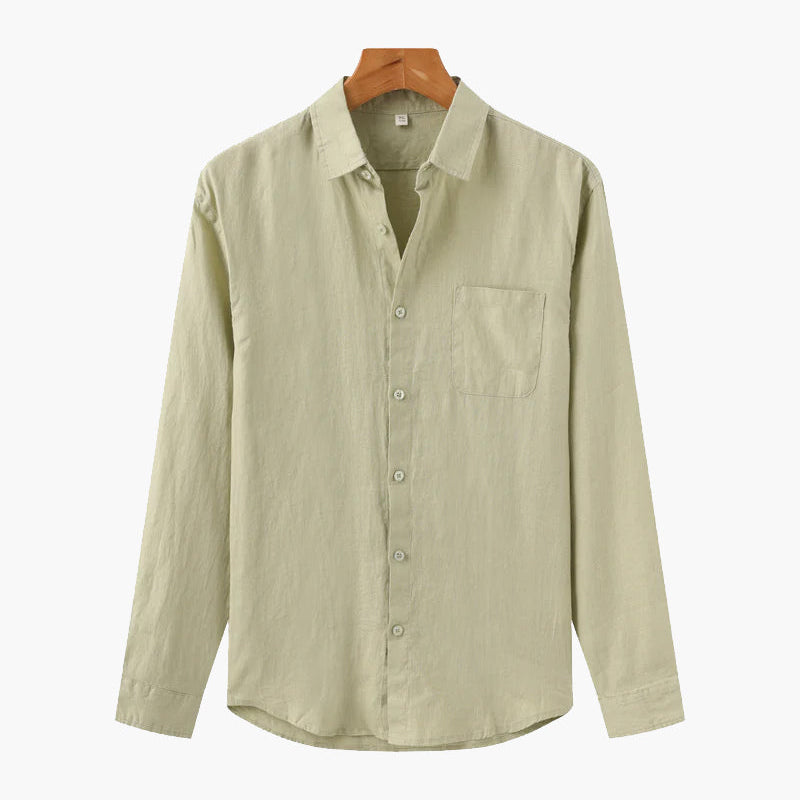 Chemise Texturée à Poche Poitrine
